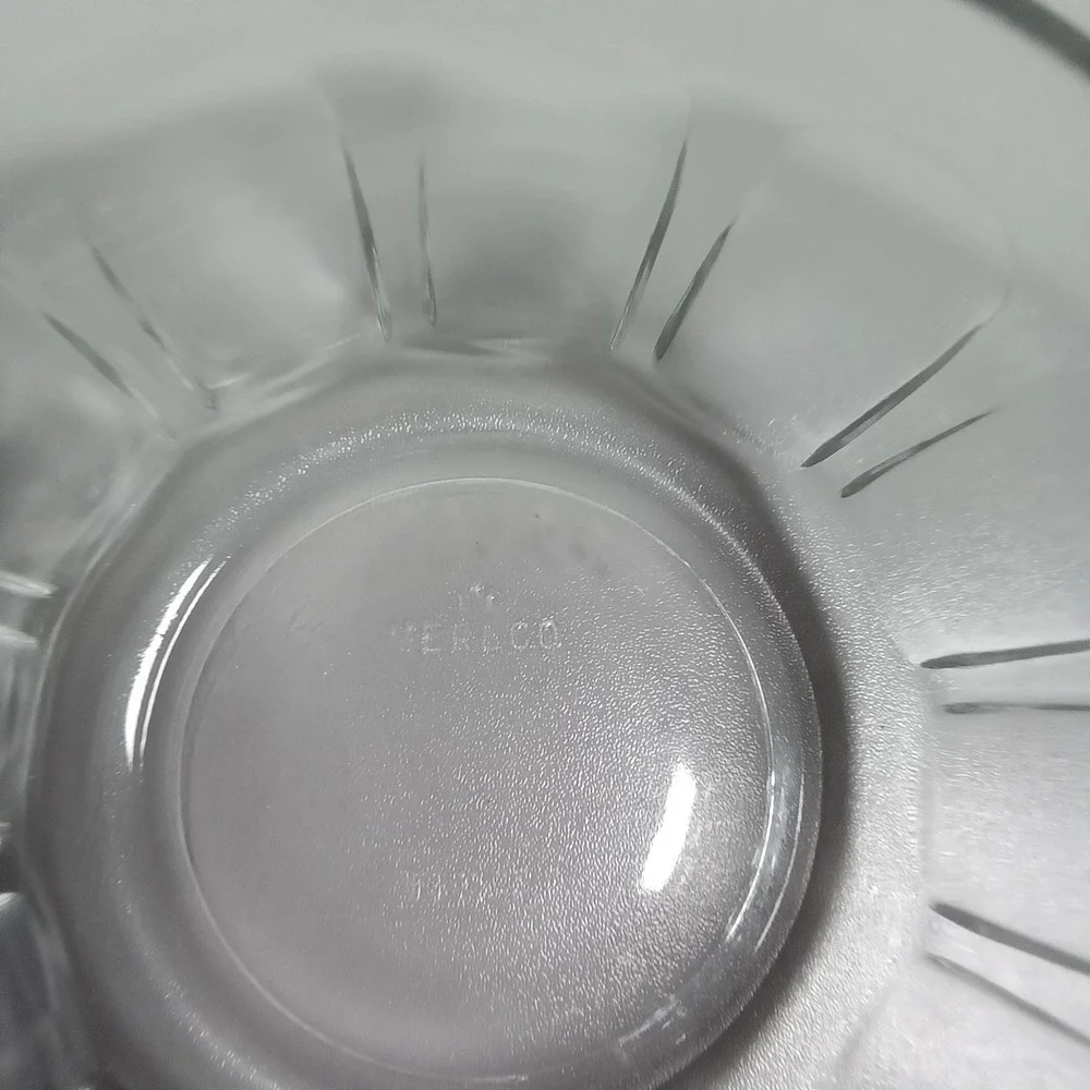 Vintage Fire-King Clear‎ Glass Ribbed Custard Cup Ramekin Prep Bowl 3.75 Inch